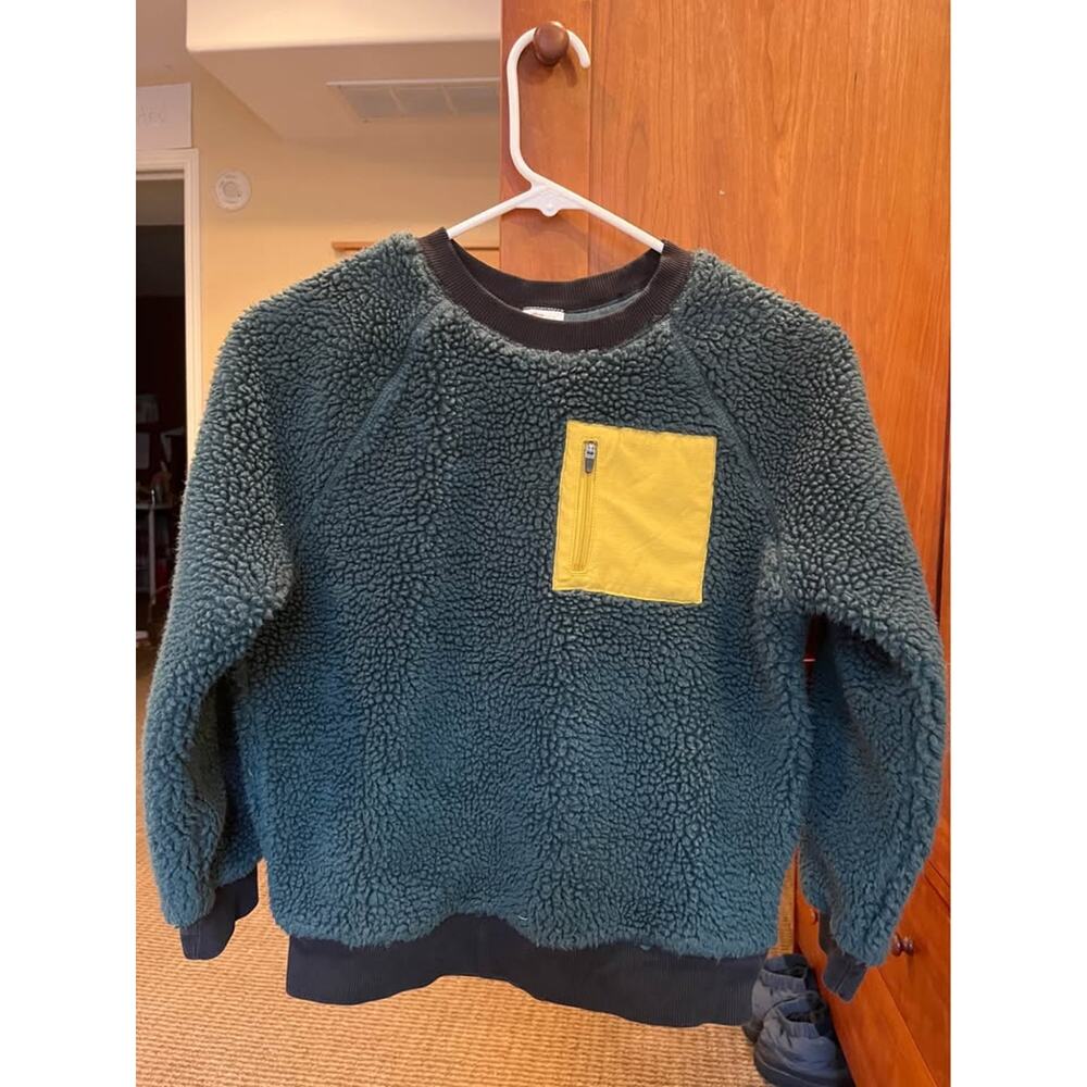 💚Hanna Andersson Faux Shearling Pullover. Kids Size 10 140cm. EUC!💚